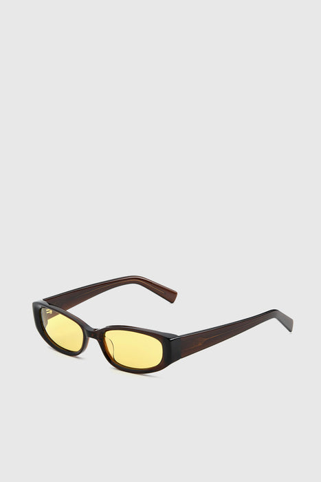 Mira - Espresso / Yellow