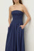 Connie Cotton Shirred Dress - Imperial Blue