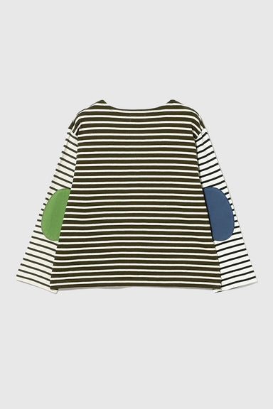 Elbow Patch Basque Long-sleeve T-Shirt - BD CRZ