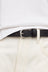 Women's Slim Leather Belt - Black / Brushed Nickel