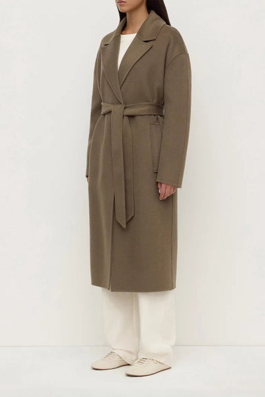 Ivy Wool Coat - Dark Sage