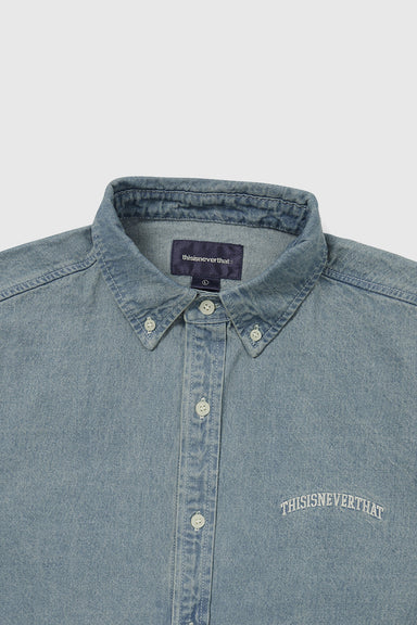 Washed Denim Shirt - Washed Blue