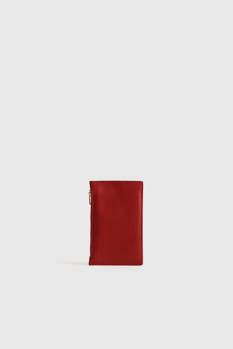 Frank Cardholder - Lobster Red Lambskin