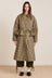 Myrtle Trench Coat - Navy Gingham