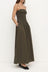 Connie Cotton Shirred Dress - Dark Military
