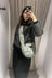Military Banana Shoulder Down Bag Medium - Dark Sage Green