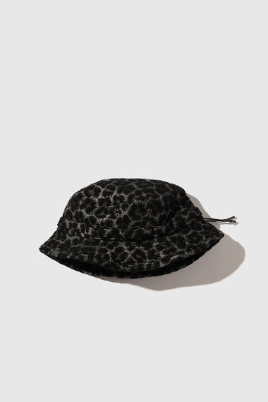Jungle Hat Leopard Jacquard - Black