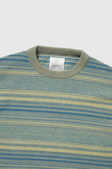 TNT Gramicci Pattern Knit Crew - Yellow