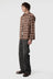 LS Pocket Shirt - Brown Red Check