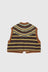 Multi Striped Vest - Brown