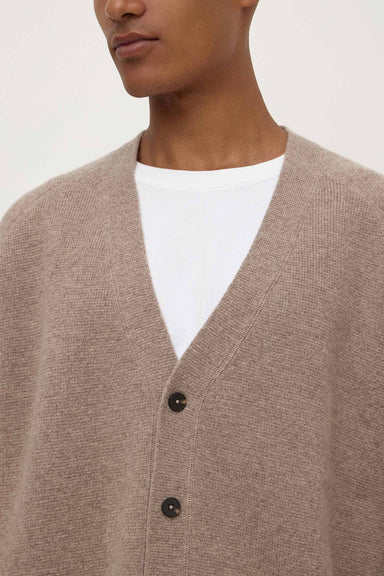 Jed Wool Blend Cardigan - Sable Marle