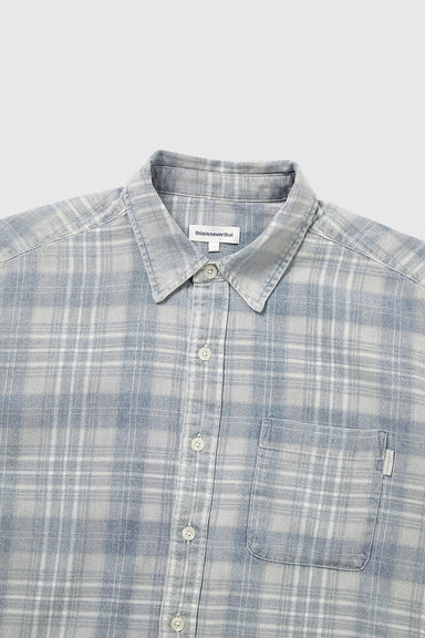 Washed Check Shirt - Blue