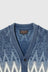 Cardigan Jacquard - Indigo Yarn