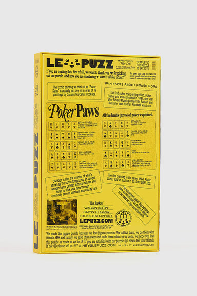 Poker Dogs - 1000 piece Puzzle