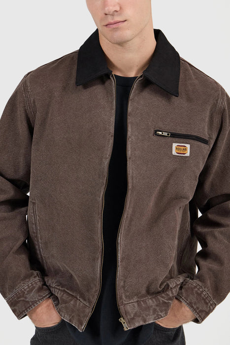 Nailhead Miner Jacket - Dark Brown