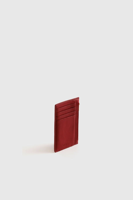 Frank Cardholder - Lobster Red Lambskin