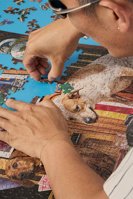 Poker Dogs - 1000 piece Puzzle