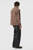 LS Pocket Shirt - Brown Red Check