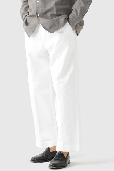 Mil Trousers Herringbone - White