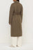 Ivy Wool Coat - Dark Sage