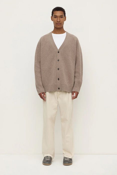 Jed Wool Blend Cardigan - Sable Marle