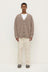 Jed Wool Blend Cardigan - Sable Marle