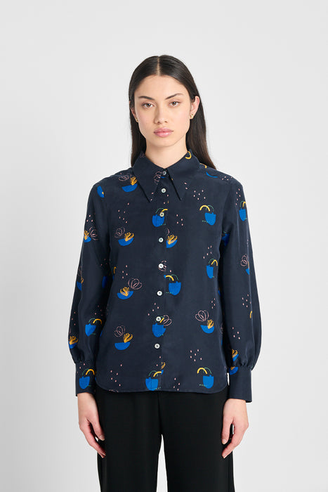 Patterns Shirt - Navy Daydream