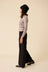 Ramona Trouser - Black Pinstripe