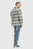 Campus Heavy Check LS Shirt - Olive