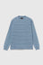 LS Pocket Tee Indigo Stripe - Sax