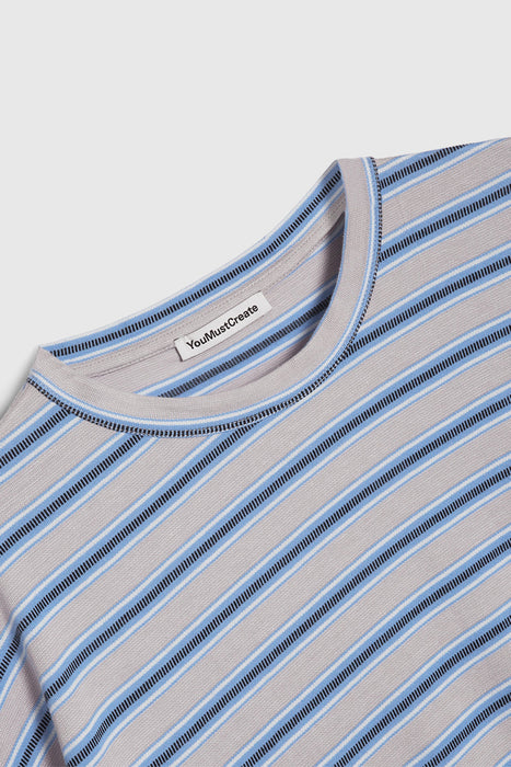 Triple Rapport Stripe T-Shirt - Blue Multi