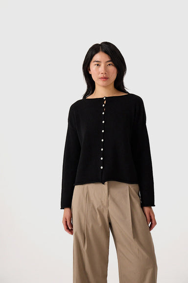 Doll's Reversible Cardigan - Black