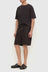Finley Linen Short - Washed Black