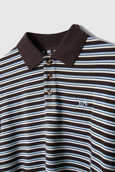 Remie Rugby - Choc/Blue Stripe