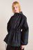Liu Raincoat - Navy Check