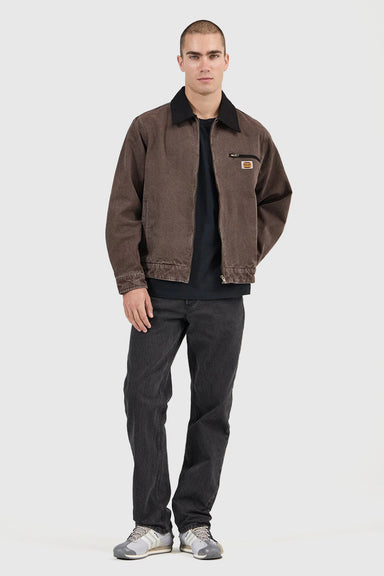 Nailhead Miner Jacket - Dark Brown