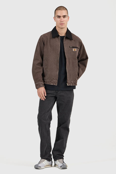 Nailhead Miner Jacket - Dark Brown