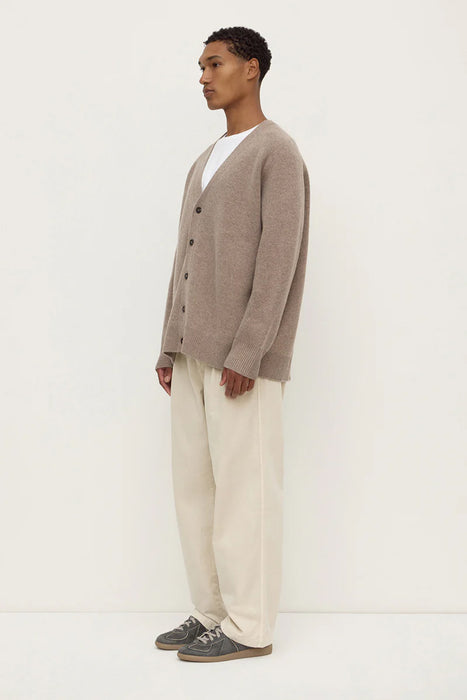 Jed Wool Blend Cardigan - Sable Marle