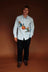 Orange Oxford Shirt - Blue / Cream