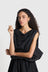 Self Portrait Top - Black Spot Jacquard