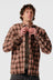 LS Pocket Shirt - Brown Red Check