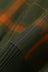 Half Zip Panel Polo Ombre Plaid - Olive