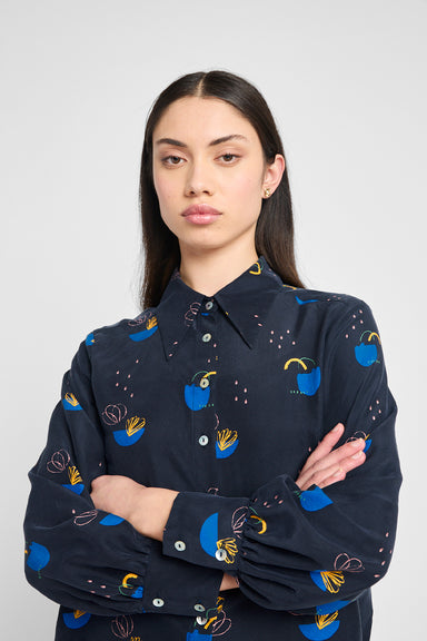 Patterns Shirt - Navy Daydream