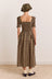 Molly Midi Dress - Cocoa Check