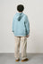 One Point Hooded Sweatshirt - Stone Blue