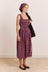 Molly Midi Dress - Magenta Check