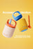BaoBao Cup 450ml - Yellow / Blue