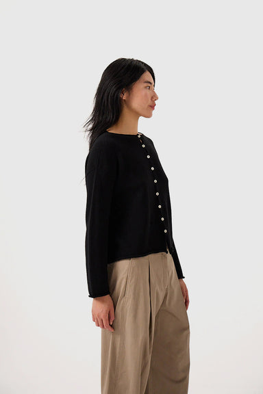 Doll's Reversible Cardigan - Black