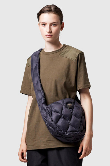 Military Banana Shoulder Down Bag Medium - Dark Sage Green
