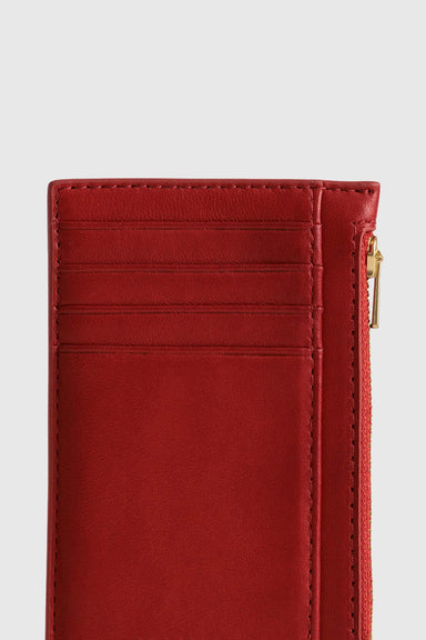 Frank Cardholder - Lobster Red Lambskin